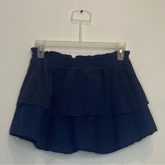 Navy Blue Layered Skirt - Size 6 - Picture 2 of 2